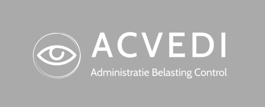 Bedrijfsnaam en logo Acvedi Administratie Belasting Control